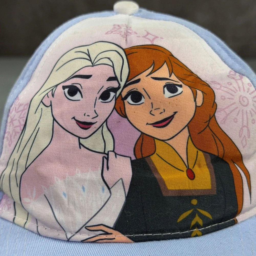 Disney Frozen Anna Elsa Baseball Cap Light Blue Kids Adjustable‎ Hat